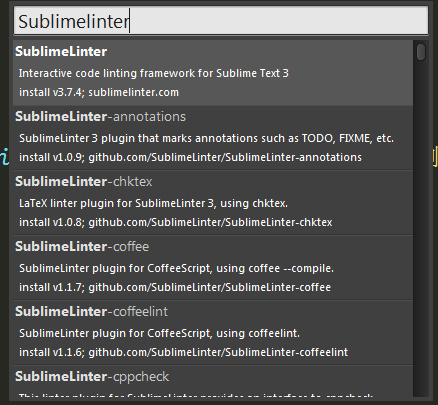 Sublime Text3下配置SublimeLinter进行PHP代码检查