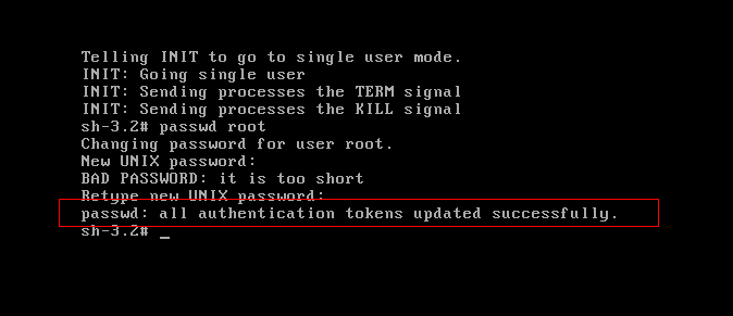 linux找回root密码